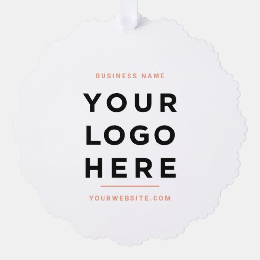 Aangepaste zakelijke Logo Eenvoudige minimale vaka Ornament Kaart (Voorkant)