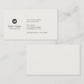 Aangepaste zakelijke logo eenvoudige moderne minim visitekaartje (Voorkant / Achterkant)