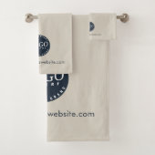 Aangepaste zakelijke Logo en bedrijfswebsite Bad Handdoek (Insitu)