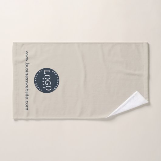 Aangepaste zakelijke Logo en bedrijfswebsite Bad Handdoek (Handdoek)