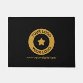 Aangepaste zakelijke Logo en bedrijfswebsite Deurmat (Voorkant)