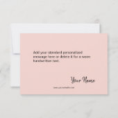 Aangepaste zakelijke Logo en bericht Dank je wel Kaart (Achterkant)