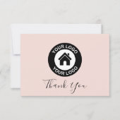 Aangepaste zakelijke Logo en boodschap Bedankkaart (Voorkant)