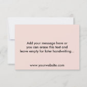 Aangepaste zakelijke Logo en boodschap Bedankkaart (Achterkant)