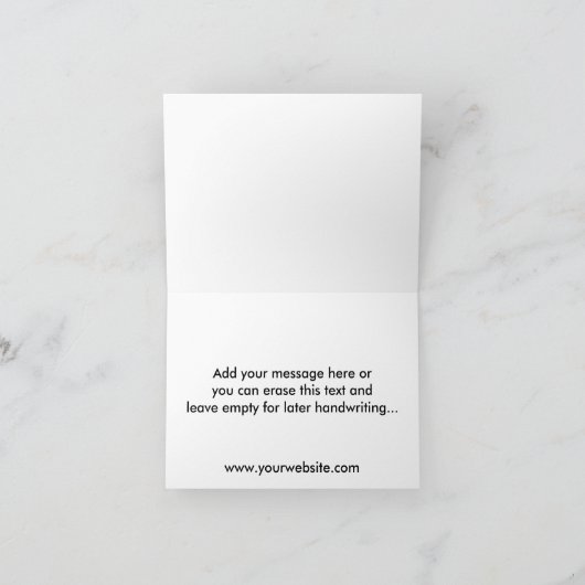 Aangepaste zakelijke Logo en boodschap Bedankkaart (Binnen)