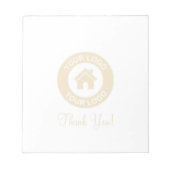 Aangepaste zakelijke Logo en boodschap Notitieblok (Voorkant)