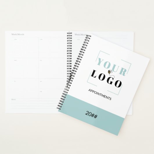 Aangepaste zakelijke Logo en eigen merkkleur Planner (Display)