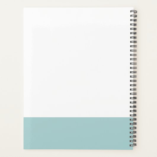 Aangepaste zakelijke Logo en eigen merkkleur Planner (Achterkant)