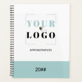 Aangepaste zakelijke Logo en eigen merkkleur Planner (Voorkant)