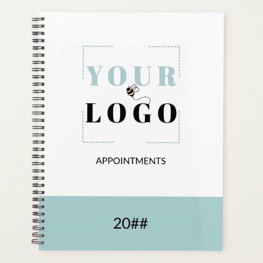 Aangepaste zakelijke Logo en eigen merkkleur Planner (Voorkant)