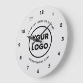 Aangepaste zakelijke Logo en grijze achtergrond vo Grote Klok (Hoek)