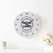 Aangepaste zakelijke Logo en grijze achtergrond vo Grote Klok (Huis)