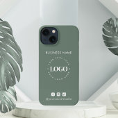 Aangepaste zakelijke Logo en minimalistische socia iPhone Hoesje