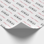 Aangepaste zakelijke Logo en Prettige feestdagen t Cadeaupapier (Hoek)