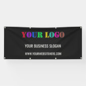 Aangepaste zakelijke Logo en promotiebanner voor t Spandoek (Horizontaal)