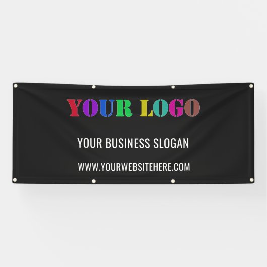 Aangepaste zakelijke Logo en promotiebanner voor t Spandoek (Horizontaal)