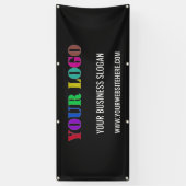 Aangepaste zakelijke Logo en promotiebanner voor t Spandoek (Verticaal)