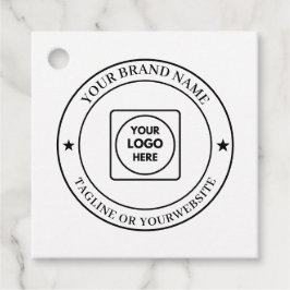 Aangepaste zakelijke logo- en promotionele witte l bedankjes labels