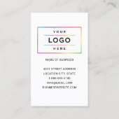 Aangepaste zakelijke Logo en QR-code website Visitekaartje (Achterkant)