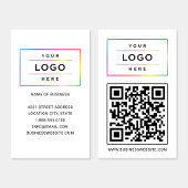 Aangepaste zakelijke Logo en QR-code website Visitekaartje