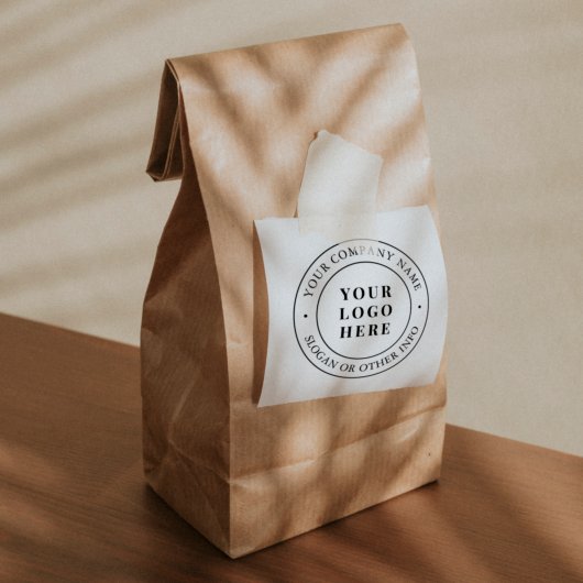 Aangepaste zakelijke Logo en slogan Zelfinktende Stempel