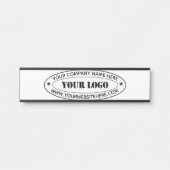 Aangepaste zakelijke Logo en tekst bedrijf deur te Deurbordje (Voorkant)