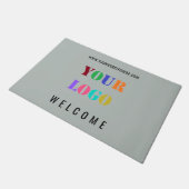 Aangepaste zakelijke Logo en tekst bedrijf deurmat (Schuin)