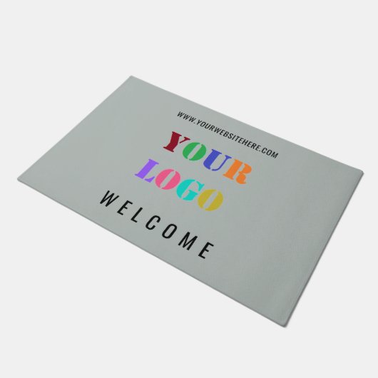 Aangepaste zakelijke Logo en tekst bedrijf deurmat (Schuin)