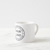 Aangepaste Zakelijke Logo en Tekst Bedrijf Espress Espresso Kop (Voorkant rechts)