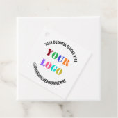 Aangepaste zakelijke Logo en tekst Bedrijf Gift La Bedankjes Labels (In situ)