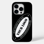 Aangepaste zakelijke Logo en tekst Bedrijf iPhone Case-Mate iPhone Case (Achterkant)