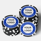 Aangepaste zakelijke Logo en tekst Bedrijf Poker C Chips (Opstapeling)
