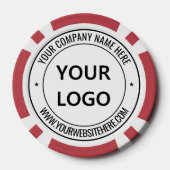 Aangepaste zakelijke logo en tekst bedrijf pokerfi poker chips (Achterkant)