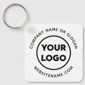 Aangepaste zakelijke Logo en tekst bedrijfskleding Sleutelhanger (Voorkant)