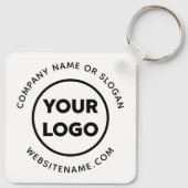 Aangepaste zakelijke Logo en tekst bedrijfskleding Sleutelhanger (Achterkant)