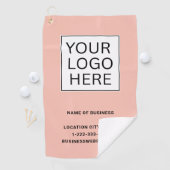 Aangepaste Zakelijke Logo en Tekst Golfhanddoek (Insitu)