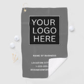 Aangepaste Zakelijke Logo en Tekst Golfhanddoek (Insitu)