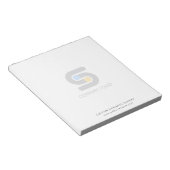 Aangepaste zakelijke Logo en tekst Notitieblok (Schuin)