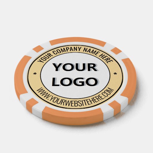 Aangepaste Zakelijke Logo en Tekst Poker Chips Sja (Enkel)