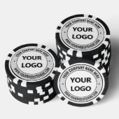 Aangepaste Zakelijke Logo en Tekst Poker Chips Sja (Opstapeling)