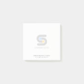 Aangepaste zakelijke Logo en tekst post-it Post-it® Notes (Voorkant)