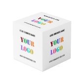 Aangepaste zakelijke Logo en tekst promotiekubus Kubus (Voorkant hoekig)