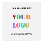 Aangepaste zakelijke Logo en tekst promotiekubus Kubus (Voorkant)