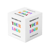 Aangepaste zakelijke Logo en tekst promotiekubus Kubus (Achter hoekig)