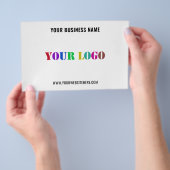 Aangepaste Zakelijke Logo en Tekst Promotionele Fl Flyer (Hand)