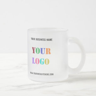 Aangepaste zakelijke Logo en tekst promotionele Mo Matglas Koffiemok