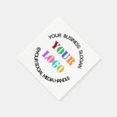 Aangepaste zakelijke Logo en tekst promotionele se Servet (Hoek)