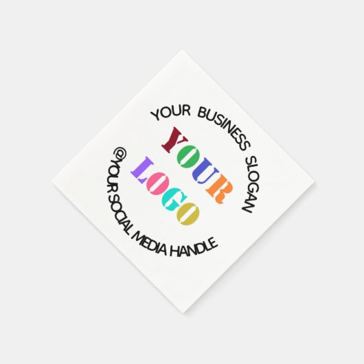 Aangepaste zakelijke Logo en tekst promotionele se Servet (Hoek)