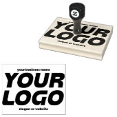 Aangepaste zakelijke Logo en tekst Rubberstempel (Gestempeld)
