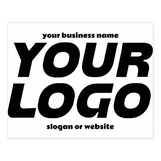 Aangepaste zakelijke Logo en tekst Rubberstempel (Afrduk)